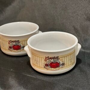 Campbells Soup Bowl/Mug Vintage 2001 Set of 2